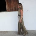 Vestido Maxi acetinado