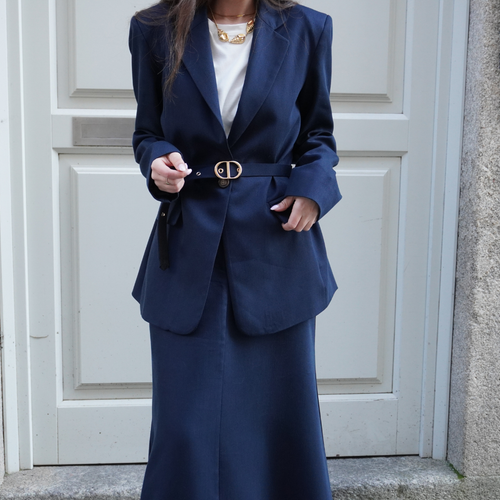 Blazer Corte Reto com Cinto