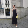 Vestido Midi Bordado em Algodão