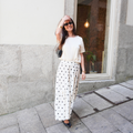 Saia Comprida Polka Dots
