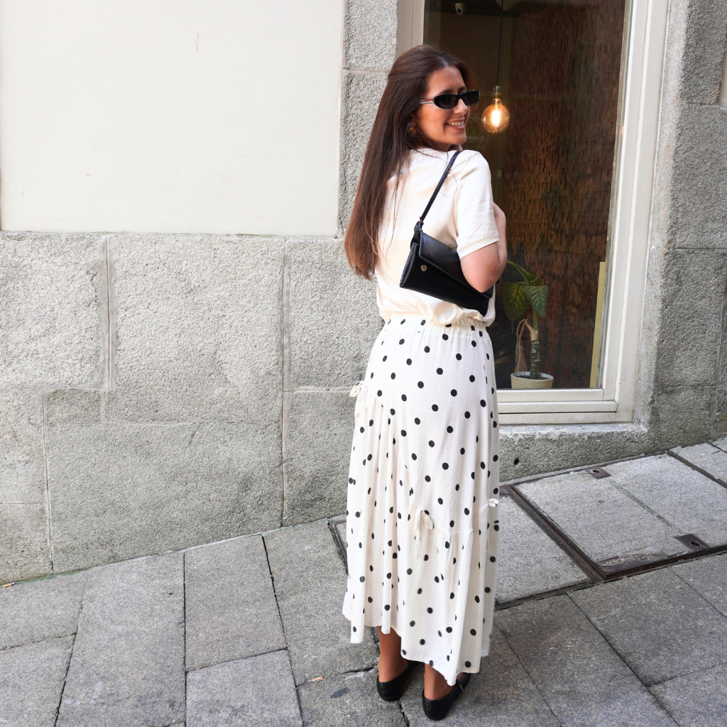 Saia Comprida Polka Dots