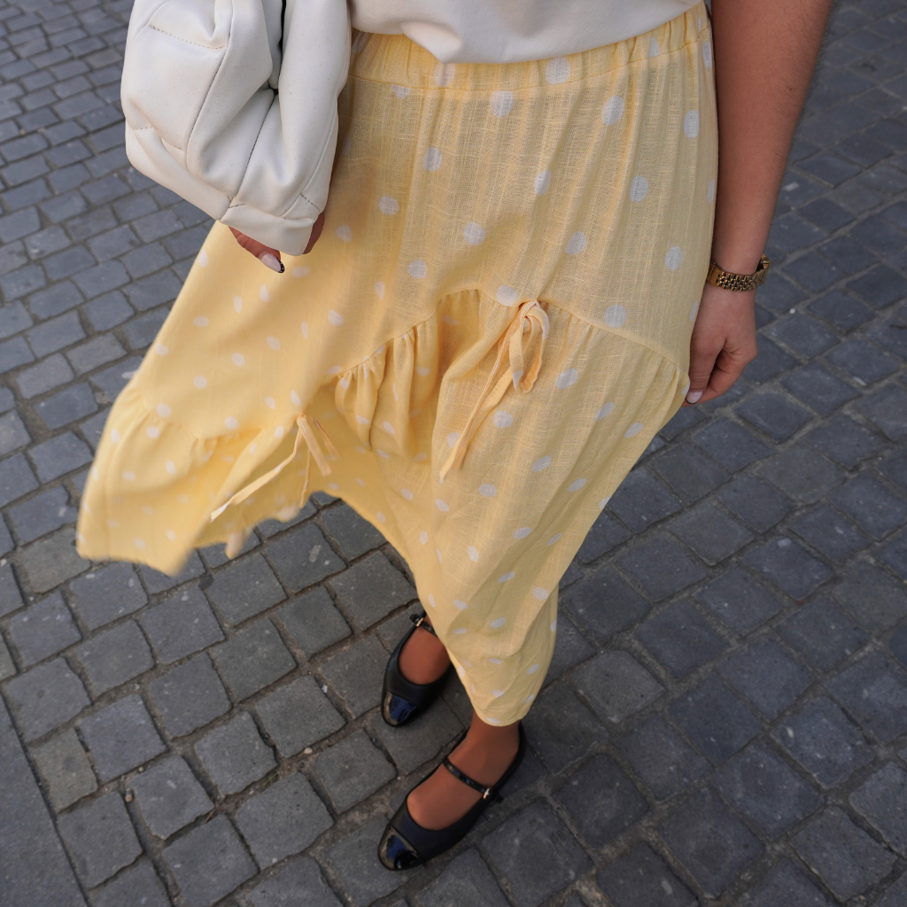 Saia Comprida Polka Dots