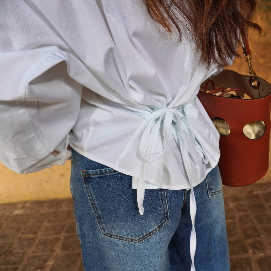 Camisa manga balão