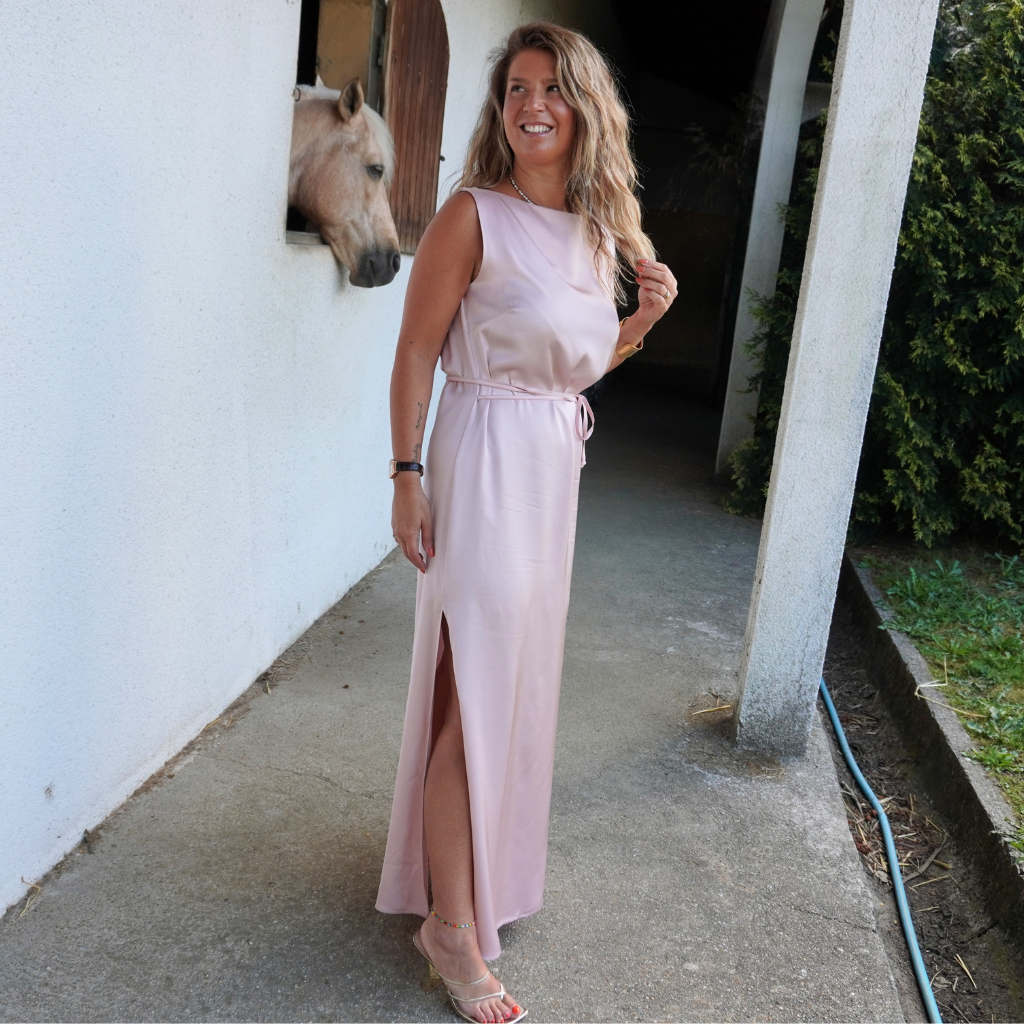 Vestido Maxi acetinado